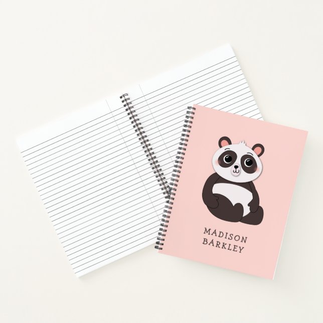 Carnet Enfant Panda Mignon (Intérieur)