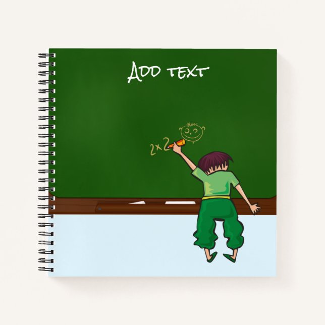 Carnet Enfants de l'école au tableau noir (Devant)