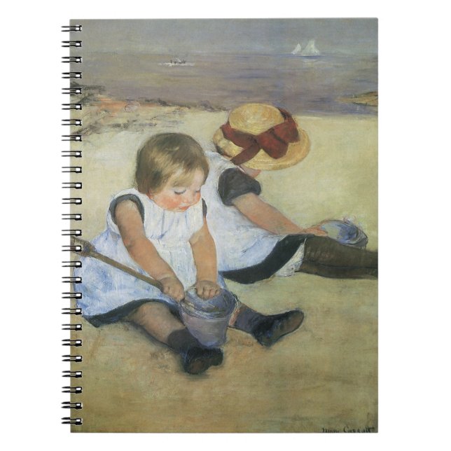 Carnet Enfants jouant sur la plage de Mary Cassatt (Devant)