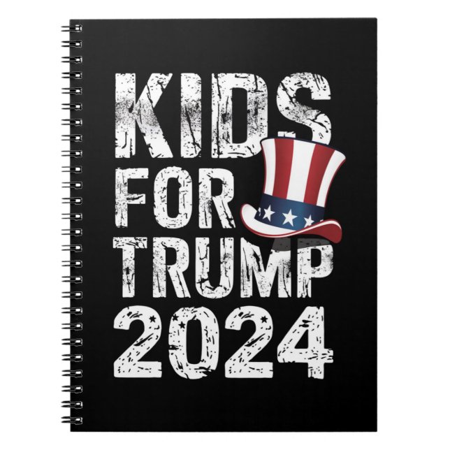Carnet Enfants Pour Trump Élection USA 2024 (Devant)
