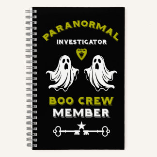 Carnet Enquêteur paranormal Chasseur de fantômes