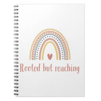 Carnet Enraciné, mais atteignant - Conception de croissan