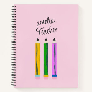 Carnet Enseignant au crayon manuscrit