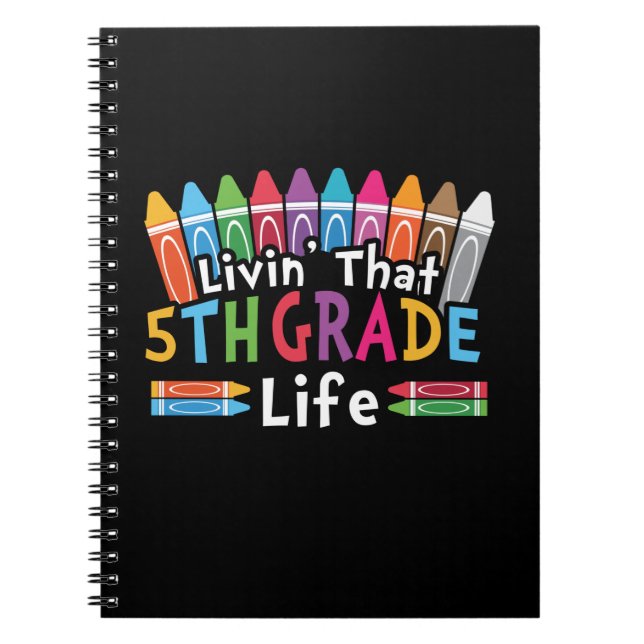 Carnet Enseignant de 5e année qui vit en 5e année (Devant)