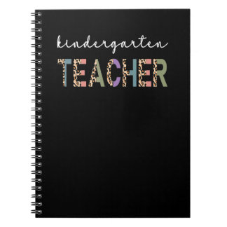 Carnet Enseignante de maternelle femmes léopard enseignem