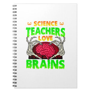 Carnet Enseignants Cerveaux Squelette Coeur main Hallowee