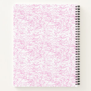 Carnet Ensemble de dossiers abstraits roses pour le burea