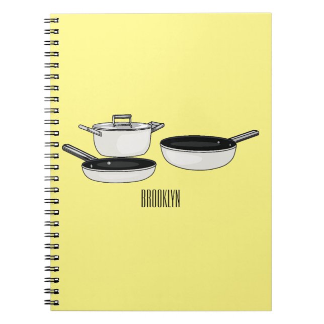 Carnet Ensembles d'ustensiles de cuisine illustration de  (Devant)