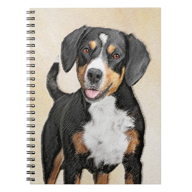 Carnet Entlebucher Mountain Dog Peinture - Art original (Devant)