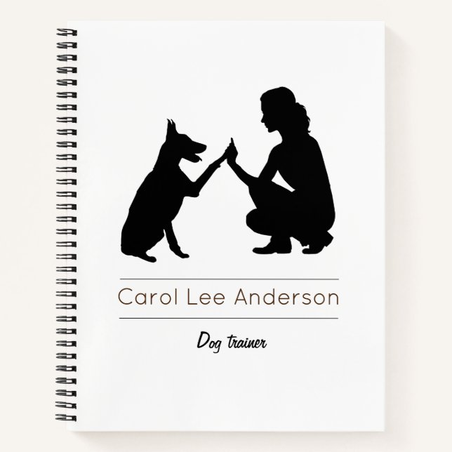 Carnet Entraîneur de chiens (Devant)