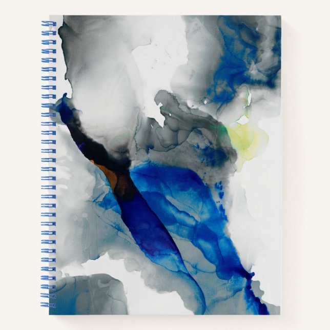 Carnet Ephéméral - Bleu et gris (Devant)