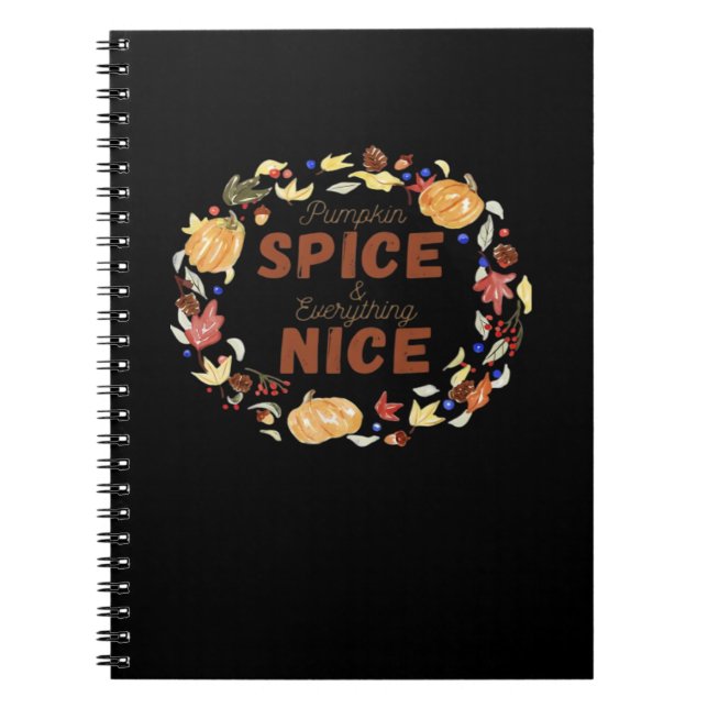 Carnet Épice citrouille Et Tout Nice Essentiel Amusant (Devant)