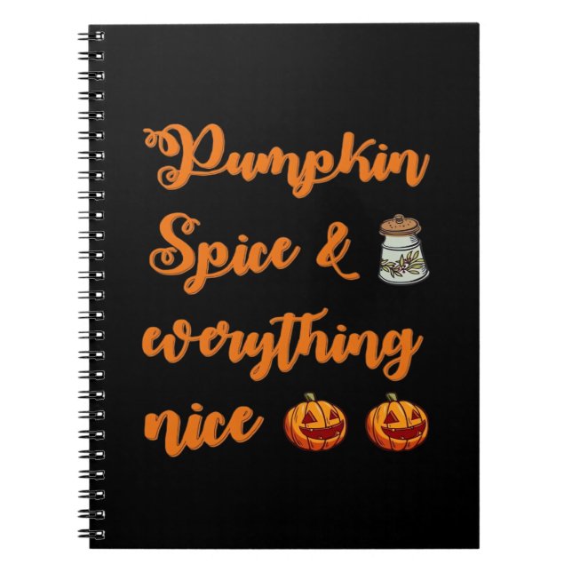 Carnet Épices citrouilles Et Tout Nice, Jolie Halloween (Devant)