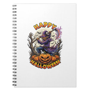 Carnet Épouvantail de Bonne Halloween Faucheuse Flamboyan
