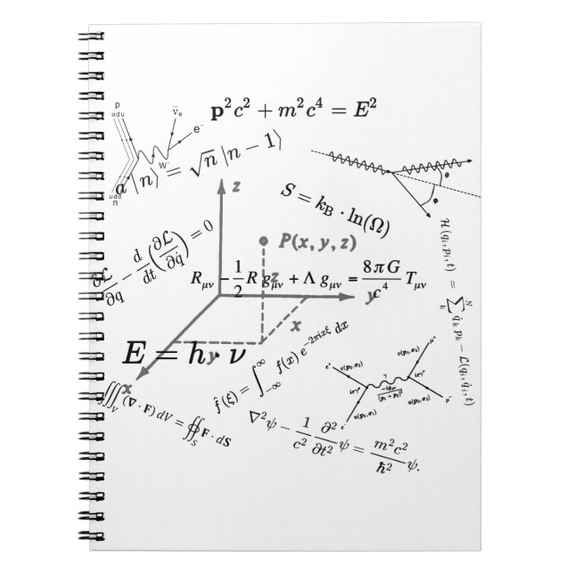 Carnet Équations et formules de physique (Devant)