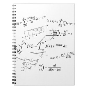 Carnet équations mathématiques et formules