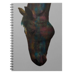 Carnet Équidé Élégant en Action : Design Tête de Cheval C