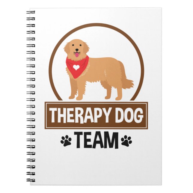 Carnet Équipe de chien thérapeutique (Devant)