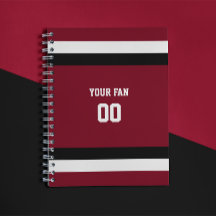 Équipe de football rouge et noir Spiral