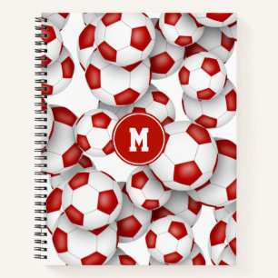 Carnet équipe de l'école rouge blanc couleurs filles garç