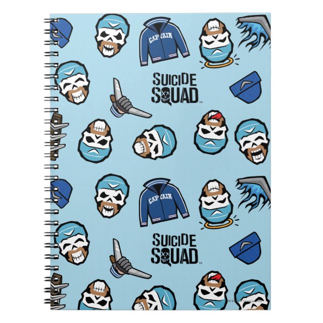 Carnet Équipe de suicide | Capitaine Boomerang Emoji Moti (Devant)