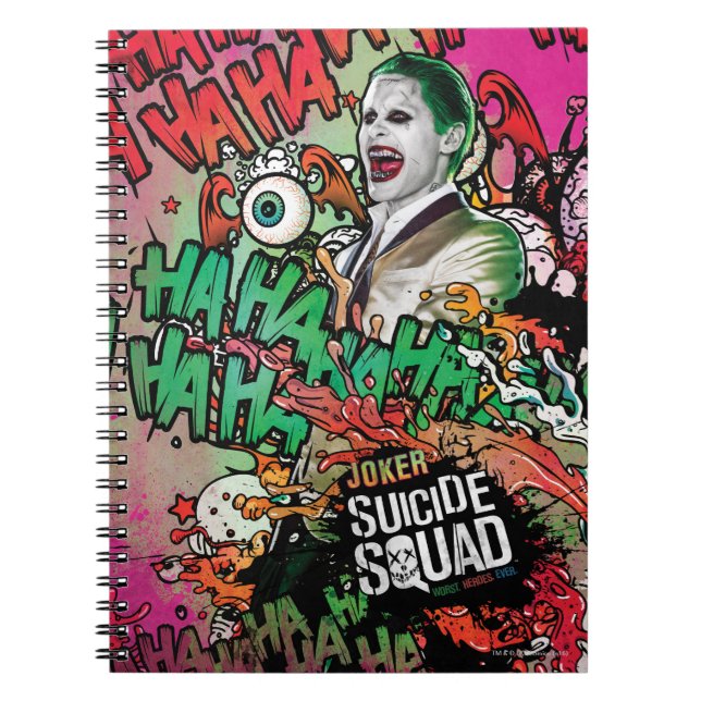 Carnet Équipe de suicide | Joker Caractère Graffiti (Devant)
