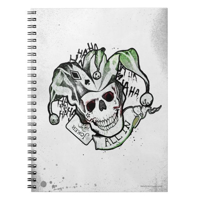 Carnet Équipe de suicide | Joker Crull "All In" Tattoo Ar (Devant)
