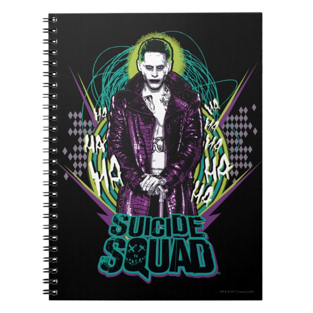 Carnet Équipe de suicide | Joker Retro Rock Graphic (Devant)
