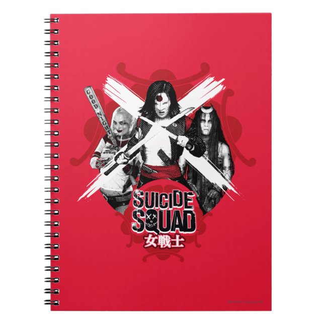 Carnet Équipe de suicide | Squad Girls "Female Warrior" (Devant)