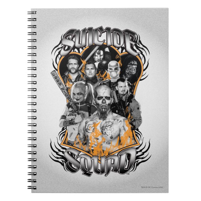 Carnet Équipe de suicide | Task Force X Tattoo Tribal (Devant)