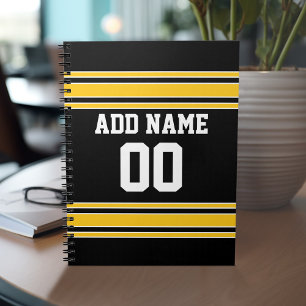 Carnet Équipe Jersey avec nom et numéro personnalisés