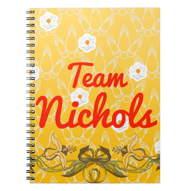 Carnet Équipe Nichols (Devant)