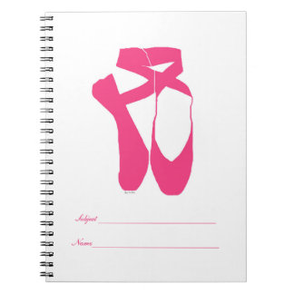 Carnet Équipe Pointe Ballet Neon Pink