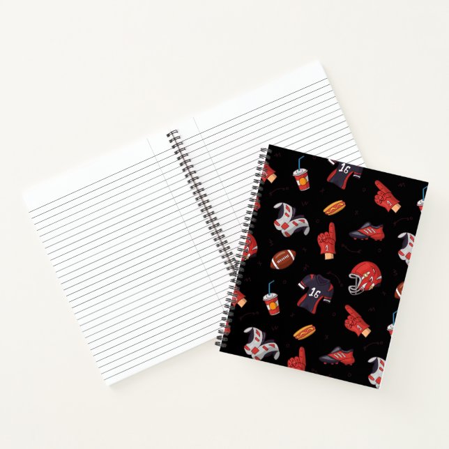 Carnet Équipement sportif de football avec Motif alimenta (Intérieur)