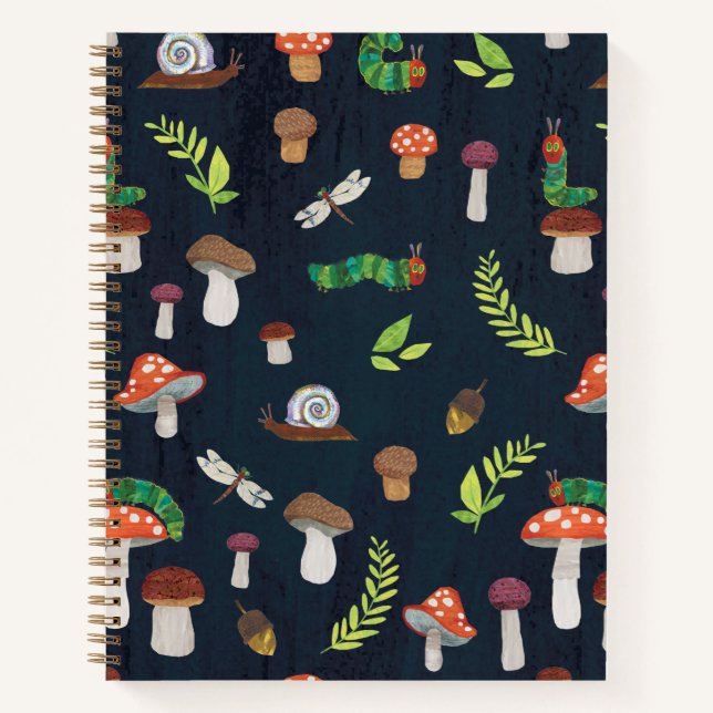Carnet Eric Carle | Motif Bugs and Champignons (Devant)