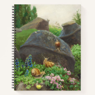 Carnet Escargots dans un jardin de rochers (par H.A. Bren