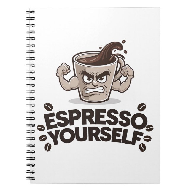 Carnet Espresso Yourself - Amusant café design (Devant)