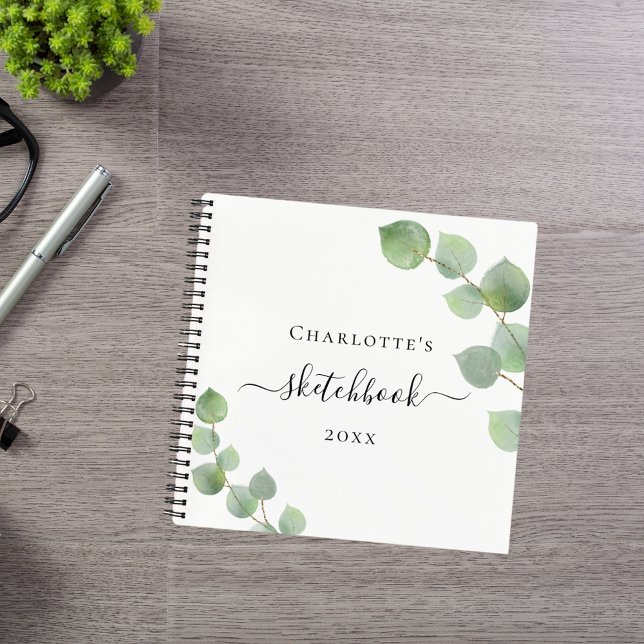 Carnet Esquisse d'eucalyptus (Créateur téléchargé)
