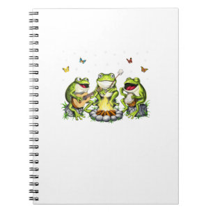 Carnet esthétique Cottagecore Grenouilles Camping Forêt G