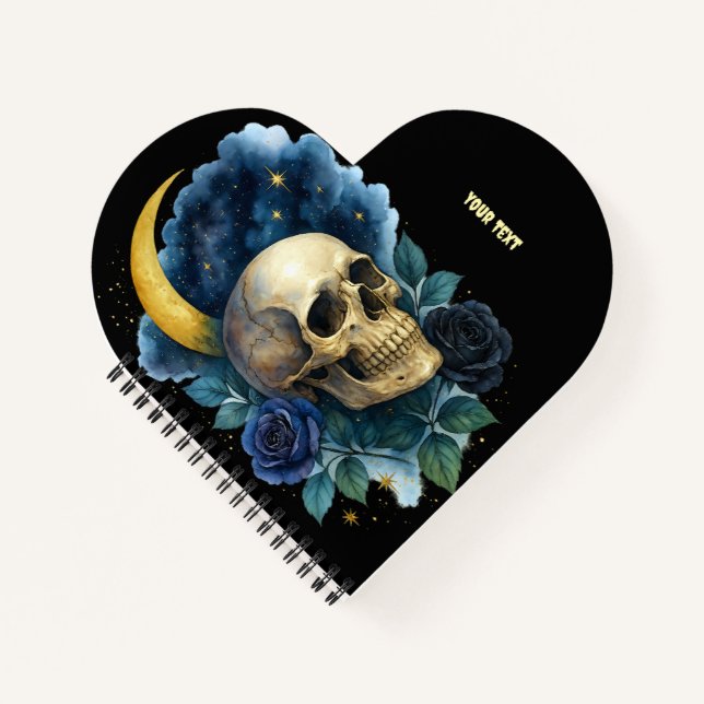 Carnet Esthétique sorcière gothique florale Halloween eff (Devant)