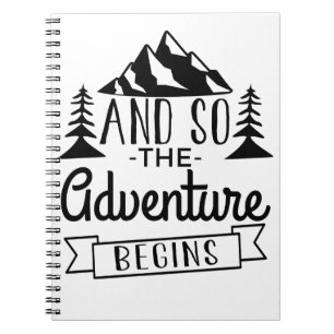 Carnet Et Donc L'Aventure Commence