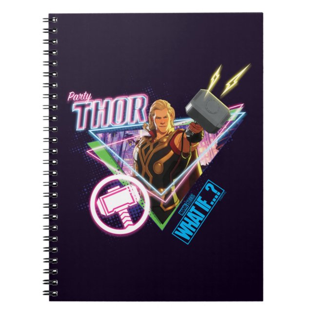 Carnet Et si… ? | Graphique néon Party Thor (Devant)