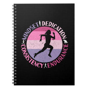 Carnet État d'esprit de course - Citation d'endurance de 