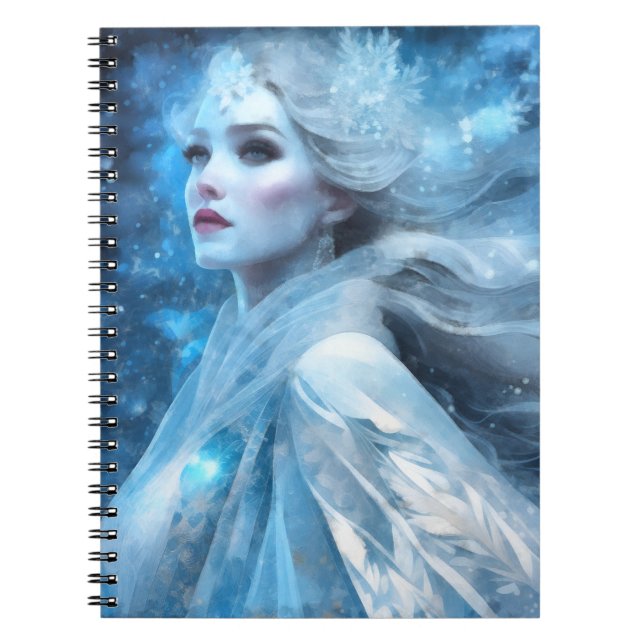 Carnet Ethereal Frozen Neige Queen Imaginaire Art (Devant)