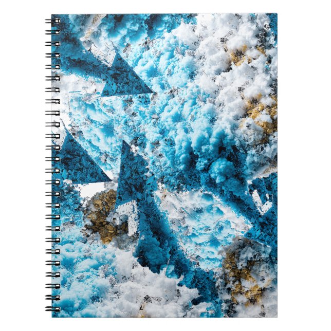 Carnet Ethereal Velocity: Geometric Cloud & Arrow Fusion (Devant)