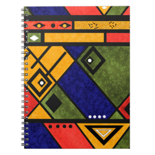 Carnet Ethno africain sans couture traditionnelle motif
