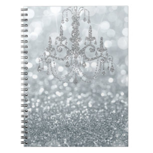 Carnet Étincelle fascinante de lustre de Bokeh de parties