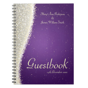 Carnet Étincelles d'éblouissement de Guestbook de mariage