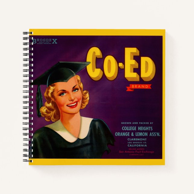 Carnet étiquette de caisses d'agrumes de marque Co-Ed dan (Devant)