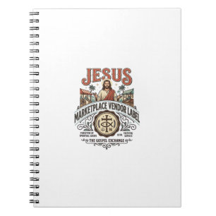 Carnet Étiquette de vendeur du marché de Jésus Marché de 